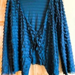 Black Ruffled Jacket